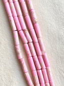 Бусины-трубочки 13*4 мм, розовый