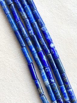 Бусины-трубочки 13*4 мм, темно-синий